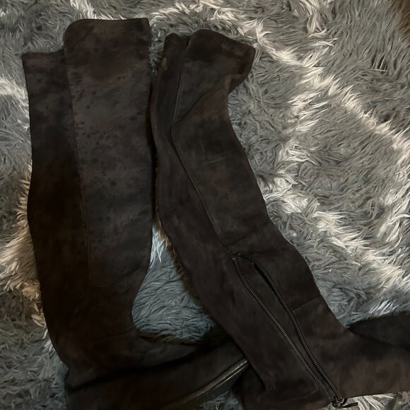 Stuart Weitzman 5050 grey suede - Picture 2 of 5